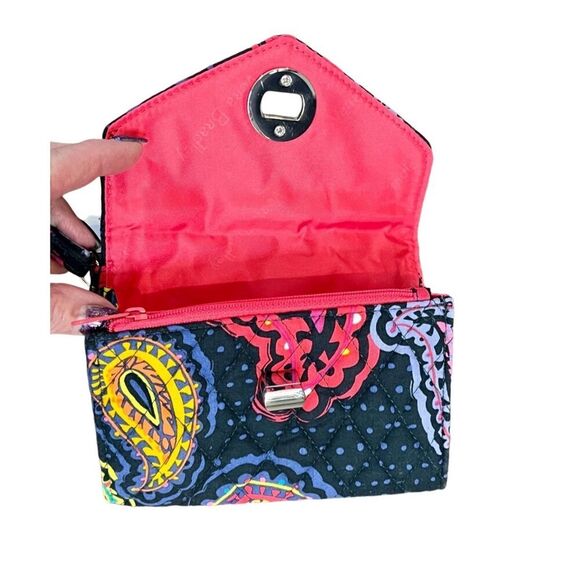 Vera Bradley‎ Smartphone Wrislet Twilight Paisley Turn Lock Wallet Colorful NWT - Picture 4 of 8